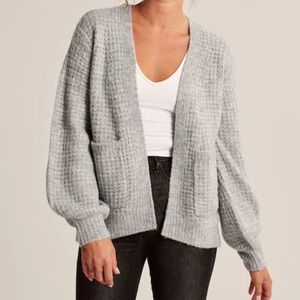 Abercrombie & Fitch Waffle Stitch Cardigan